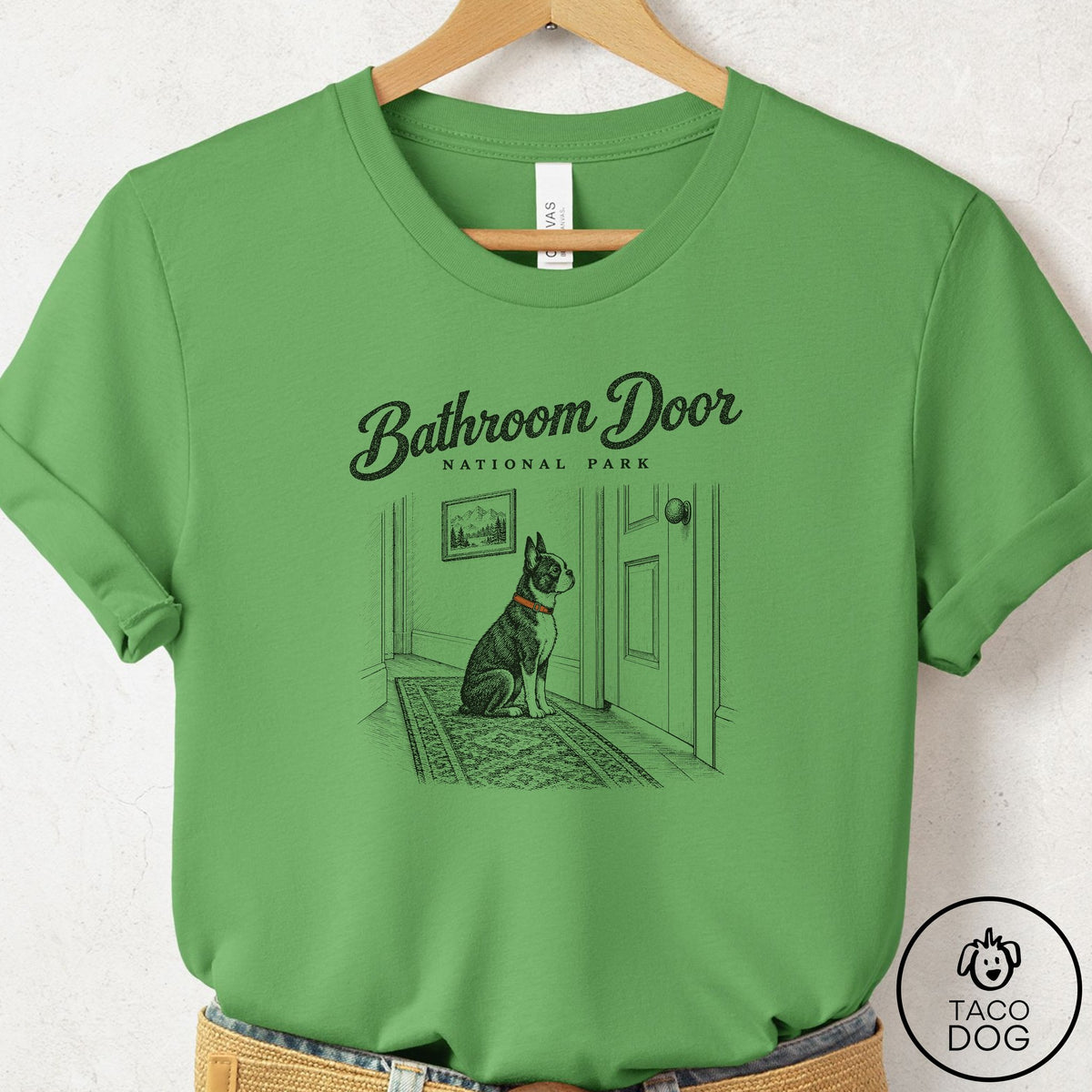 Boston Terrier National Park T-Shirt Leaf Taco-Dog
