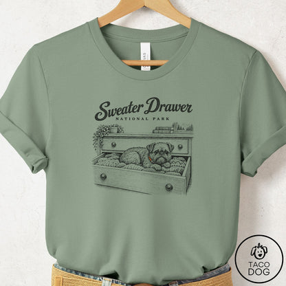 Brussels Griffon National Park T-Shirt Sage Taco-Dog
