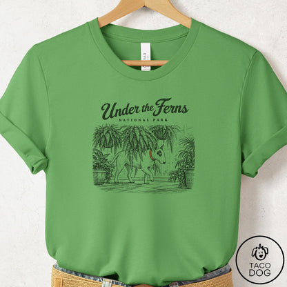 Bull Terrier National Park T-Shirt Leaf Taco-Dog