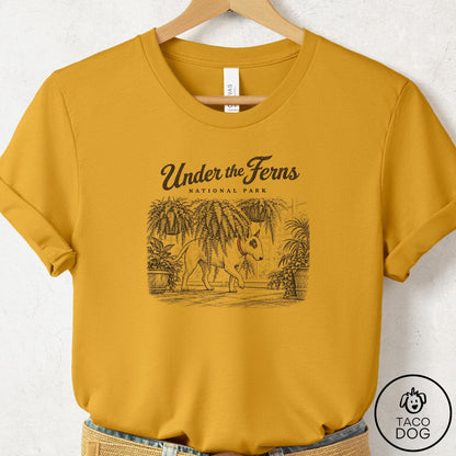 Bull Terrier National Park T-Shirt Mustard Taco-Dog