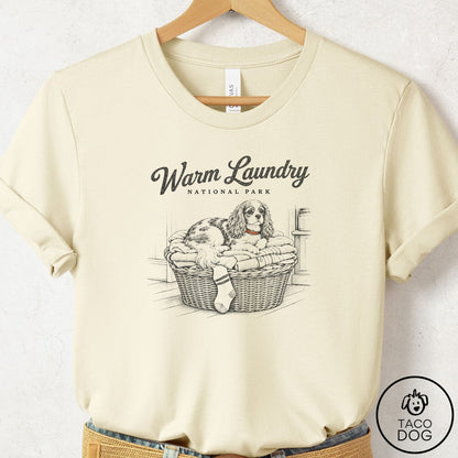 Cavalier King Charles Spaniel National Park T-Shirt Natural Taco-Dog
