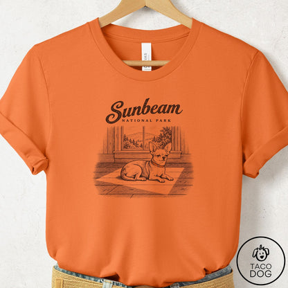 Chihuahua National Park T-Shirt Burnt Orange Taco-Dog