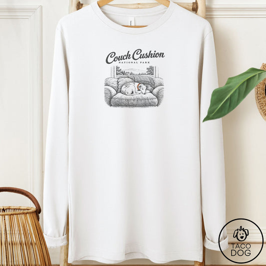 Italian Greyhound Whippet National Park Long Sleeve Tee White Taco-Dog