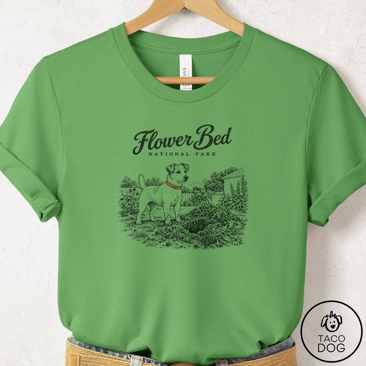 Jack Russell National Park T-Shirt Leaf Taco-Dog