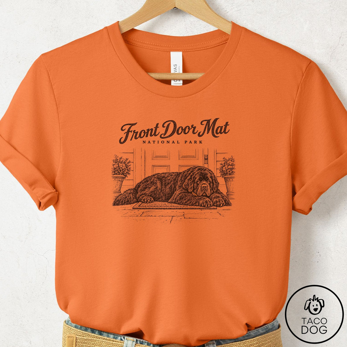 Newfoundland National Park T-Shirt Burnt Orange Taco-Dog