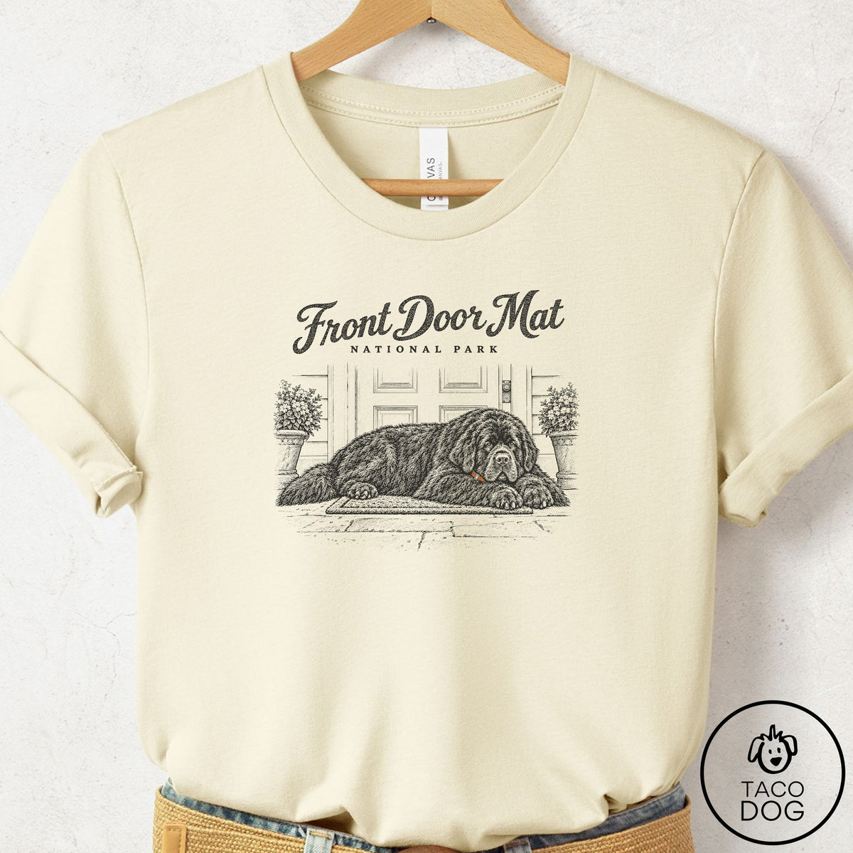 Newfoundland National Park T-Shirt Natural Taco-Dog