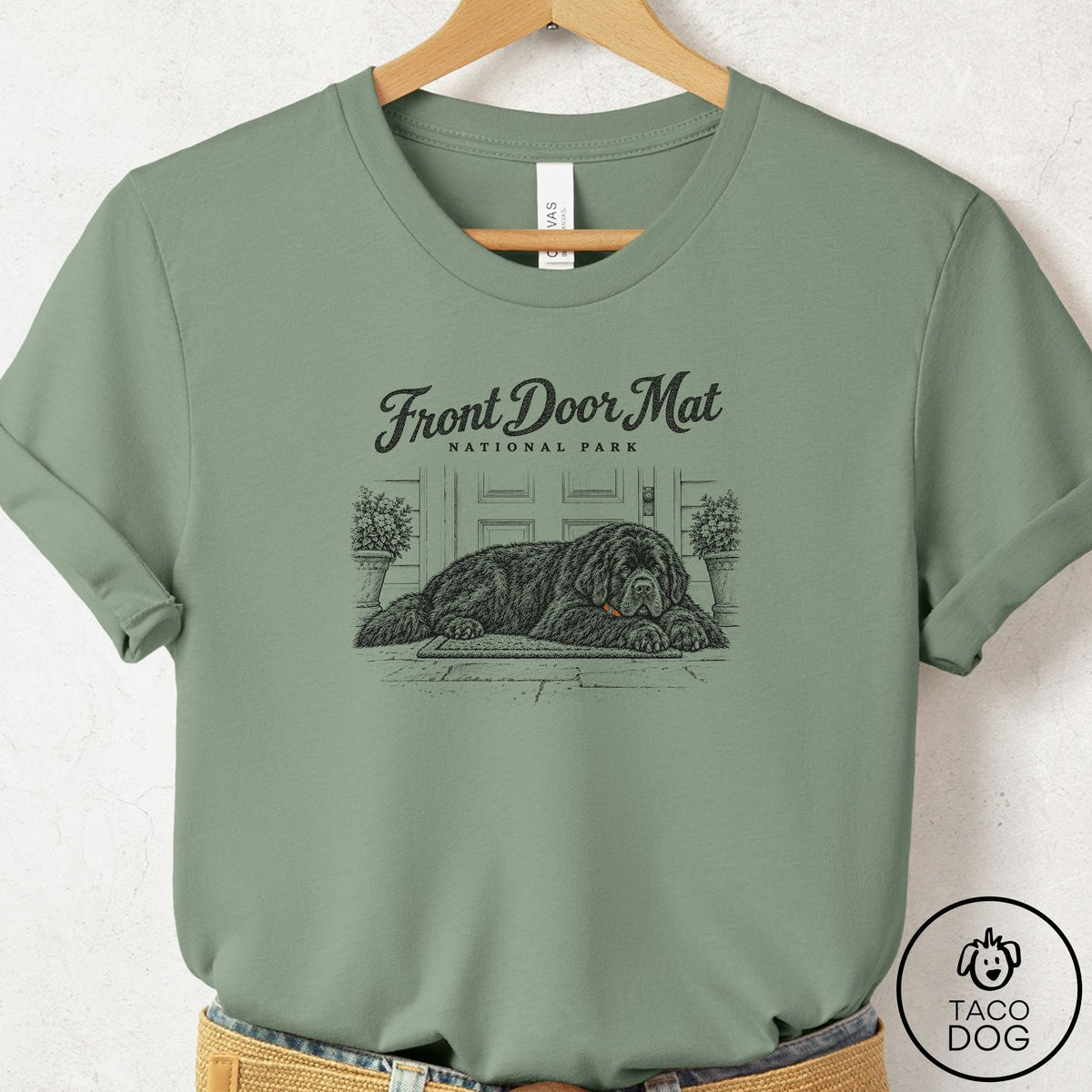 Newfoundland National Park T-Shirt Sage Taco-Dog