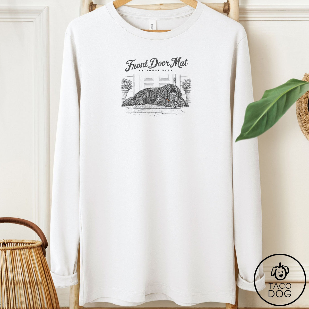 Newfoundland National Park Long Sleeve Tee White Taco-Dog