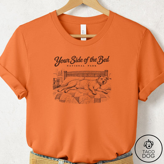 Pitbull National Park T-Shirt Burnt Orange Taco-Dog