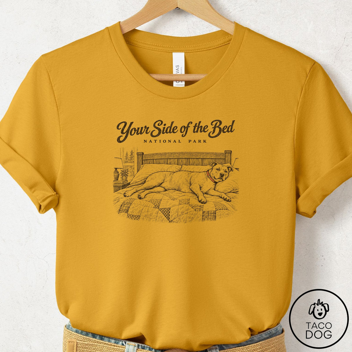 Pitbull National Park T-Shirt Mustard Taco-Dog