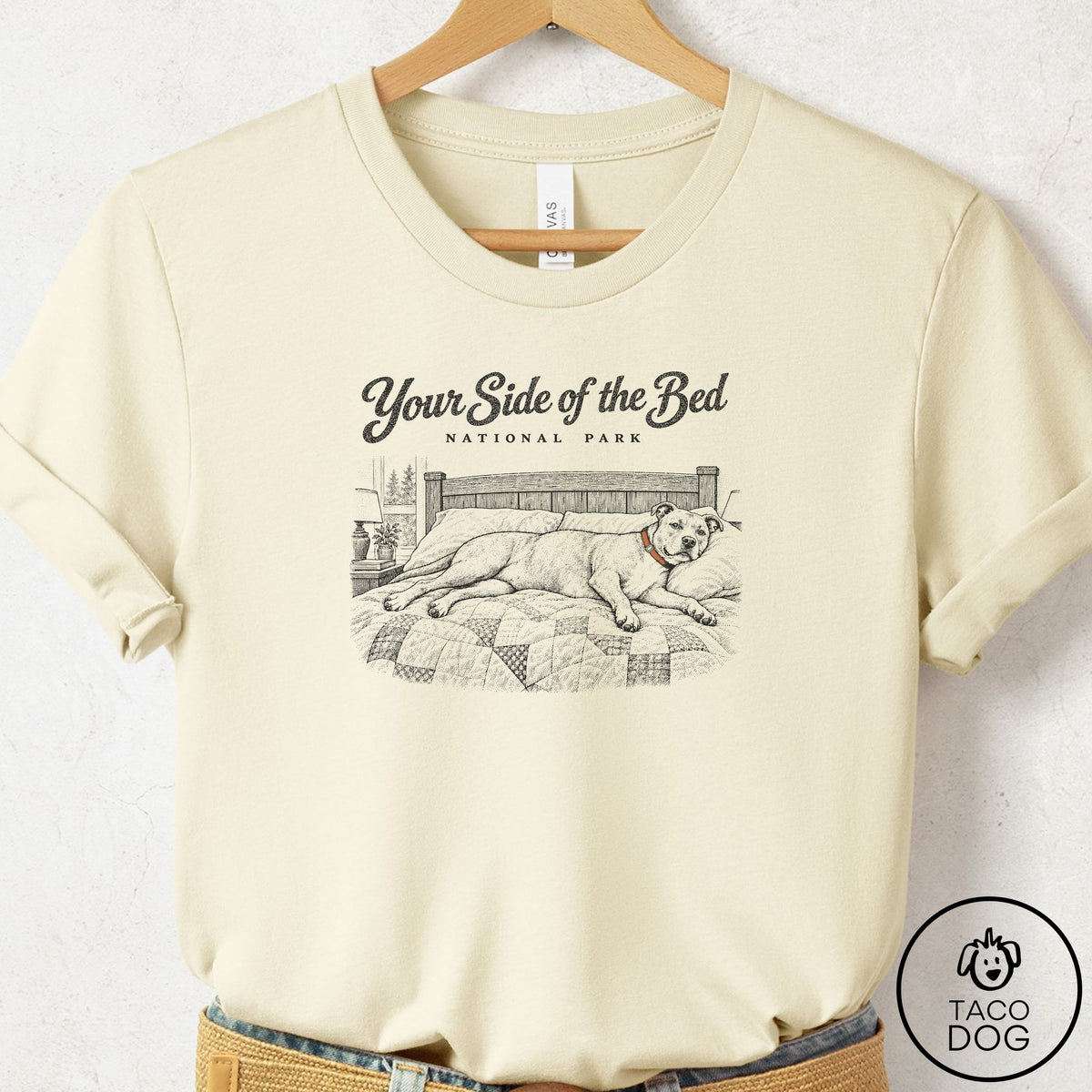 Pitbull National Park T-Shirt Natural Taco-Dog