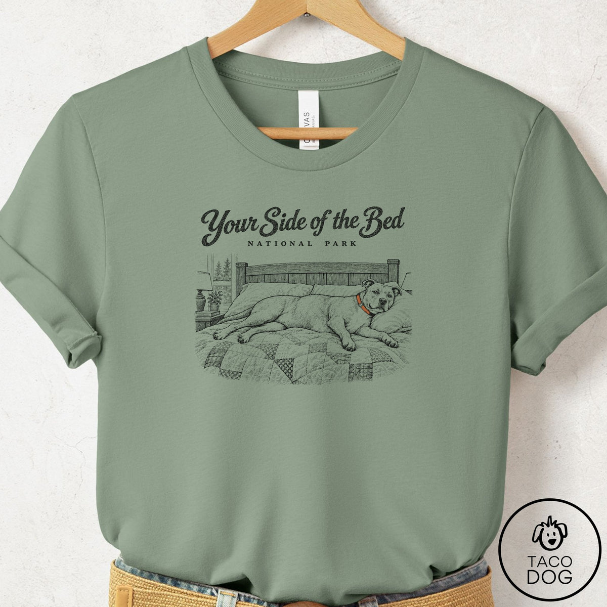 Pitbull National Park T-Shirt Sage Taco-Dog