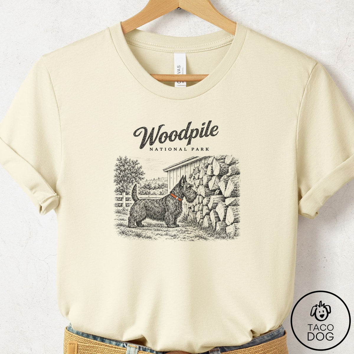 Scottie National Park T-Shirt Natural Taco-Dog