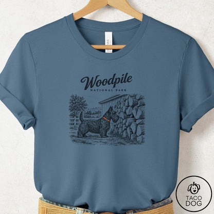 Scottie National Park T-Shirt Steel Blue Taco-Dog