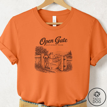 Shiba Inu National Park T-Shirt Burnt Orange Taco-Dog
