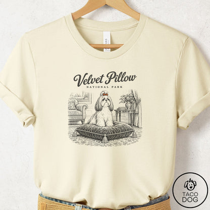 Shih Tzu National Park T-Shirt Natural Taco-Dog