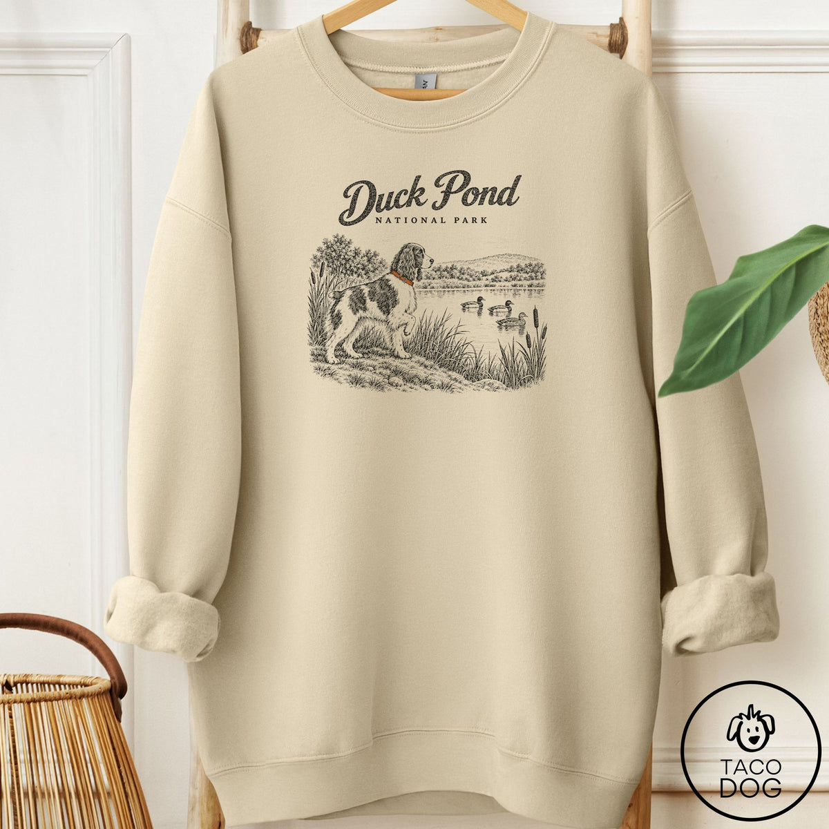 Springer Spaniel National Park Sweatshirt Sand Taco-Dog
