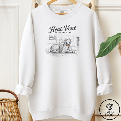 Vizsla National Park Sweatshirt White Taco-Dog