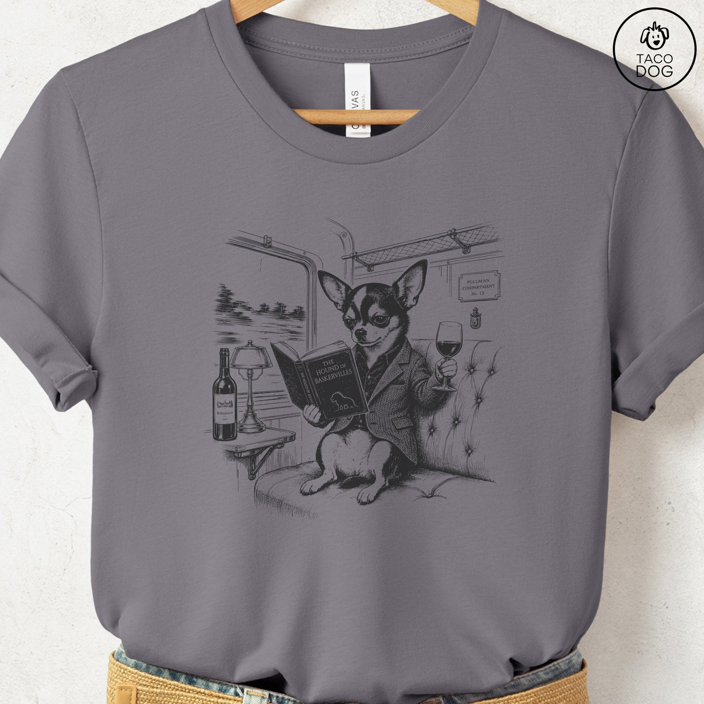 Chihuahua Night Train T-Shirt Storm Taco-Dog