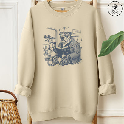 English Bulldog Night Train Sweatshirt Sand Taco-Dog