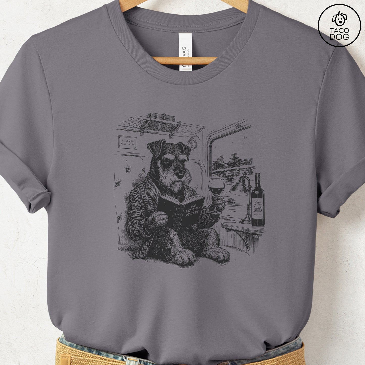 Schnauzer Night Train T-Shirt Storm Taco-Dog