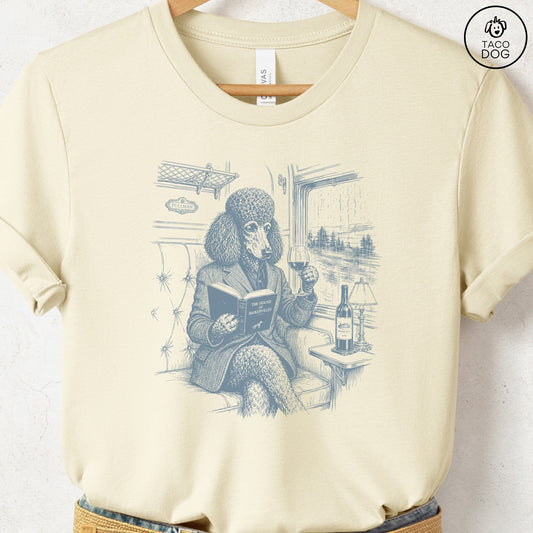 Poodle Night Train T-Shirt Natural Taco-Dog