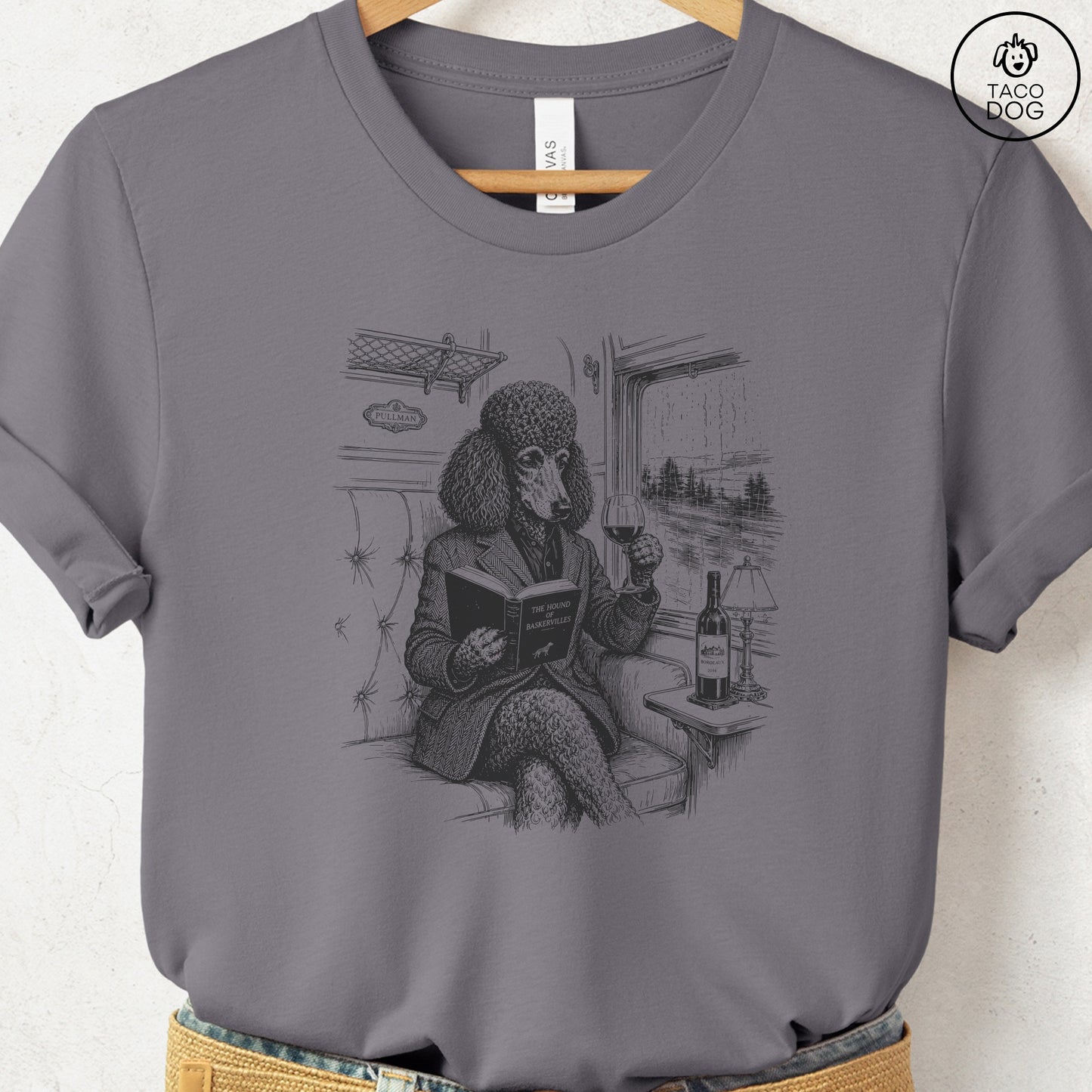Poodle Night Train T-Shirt Storm Taco-Dog