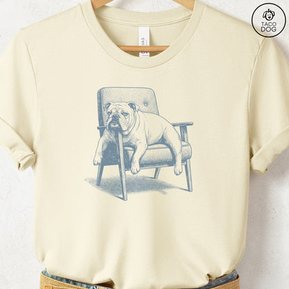 English Bulldog Occupied T-Shirt Natural S Taco-Dog