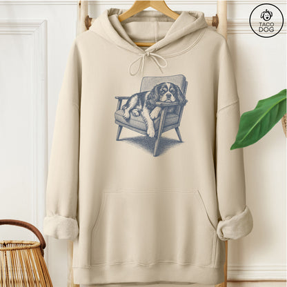 Cavalier King Charles Spaniel Occupied Hoodie Sand Taco-Dog