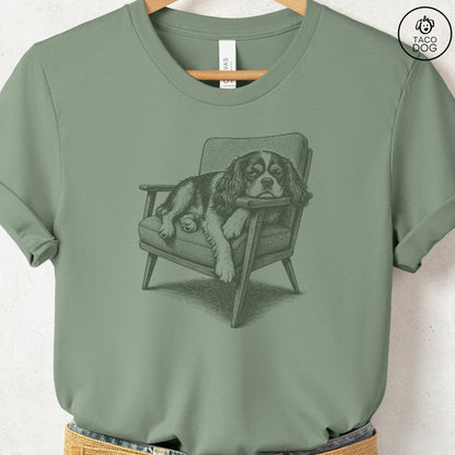 Cavalier King Charles Spaniel Occupied T-Shirt Sage Taco-Dog
