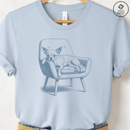 Chihuahua Occupied T-Shirt Light Blue S Taco-Dog