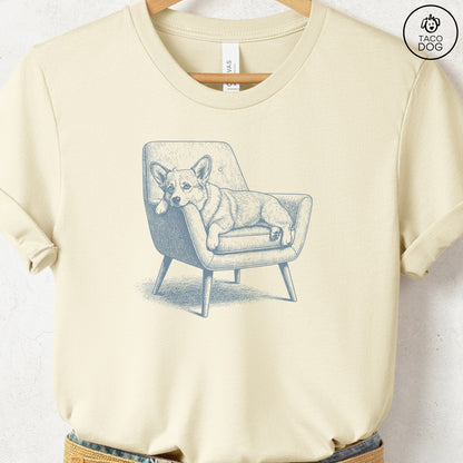 Corgi Occupied T-Shirt Natural S Taco-Dog