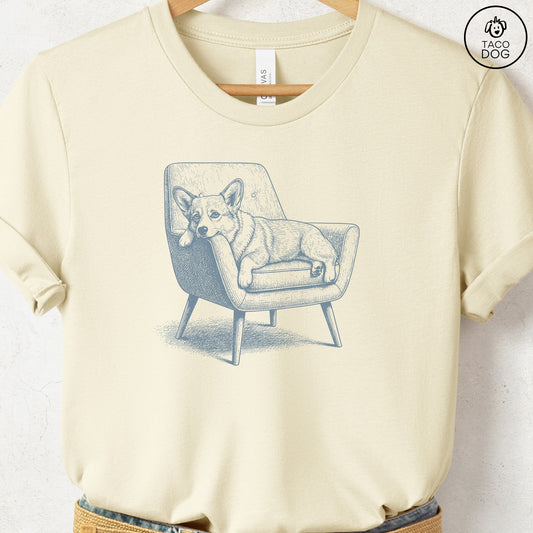 Corgi Occupied T-Shirt Natural S Taco-Dog