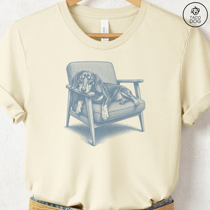 Dachshund Occupied T-Shirt Natural Taco-Dog