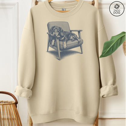 Dachshund Occupied Sweatshirt Sand Taco-Dog