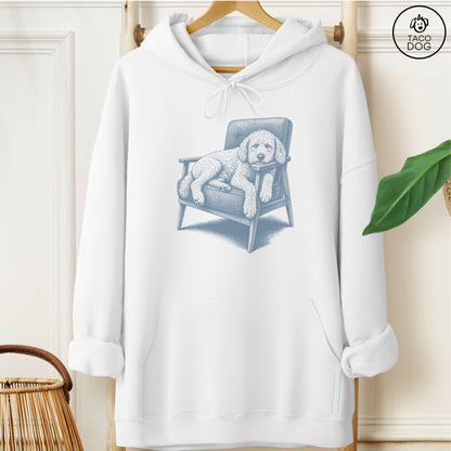 Doodle Occupied Hoodie White Taco-Dog