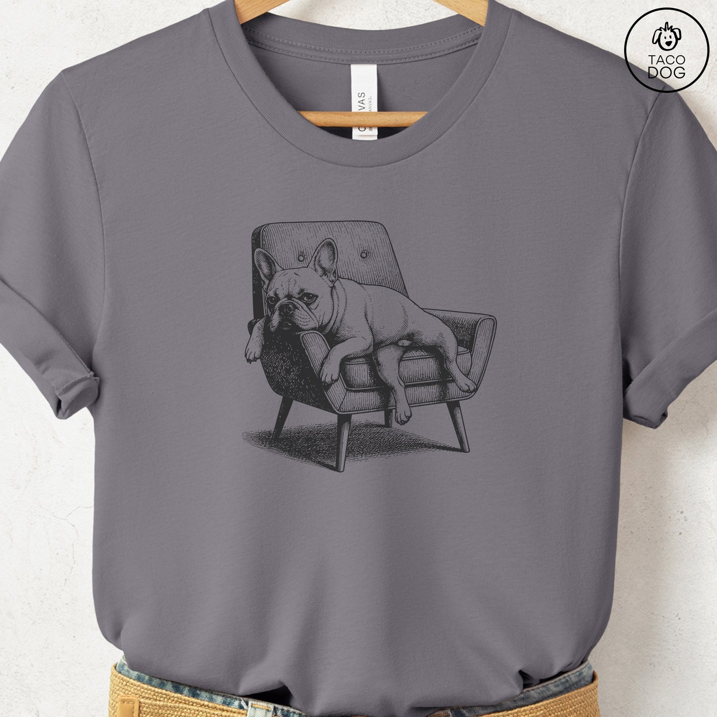 French Bulldog Frenchie Occupied T-Shirt Storm S Taco-Dog