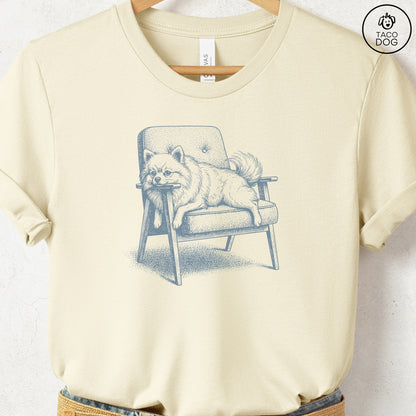 Pomeranian Occupied T-Shirt Natural S Taco-Dog