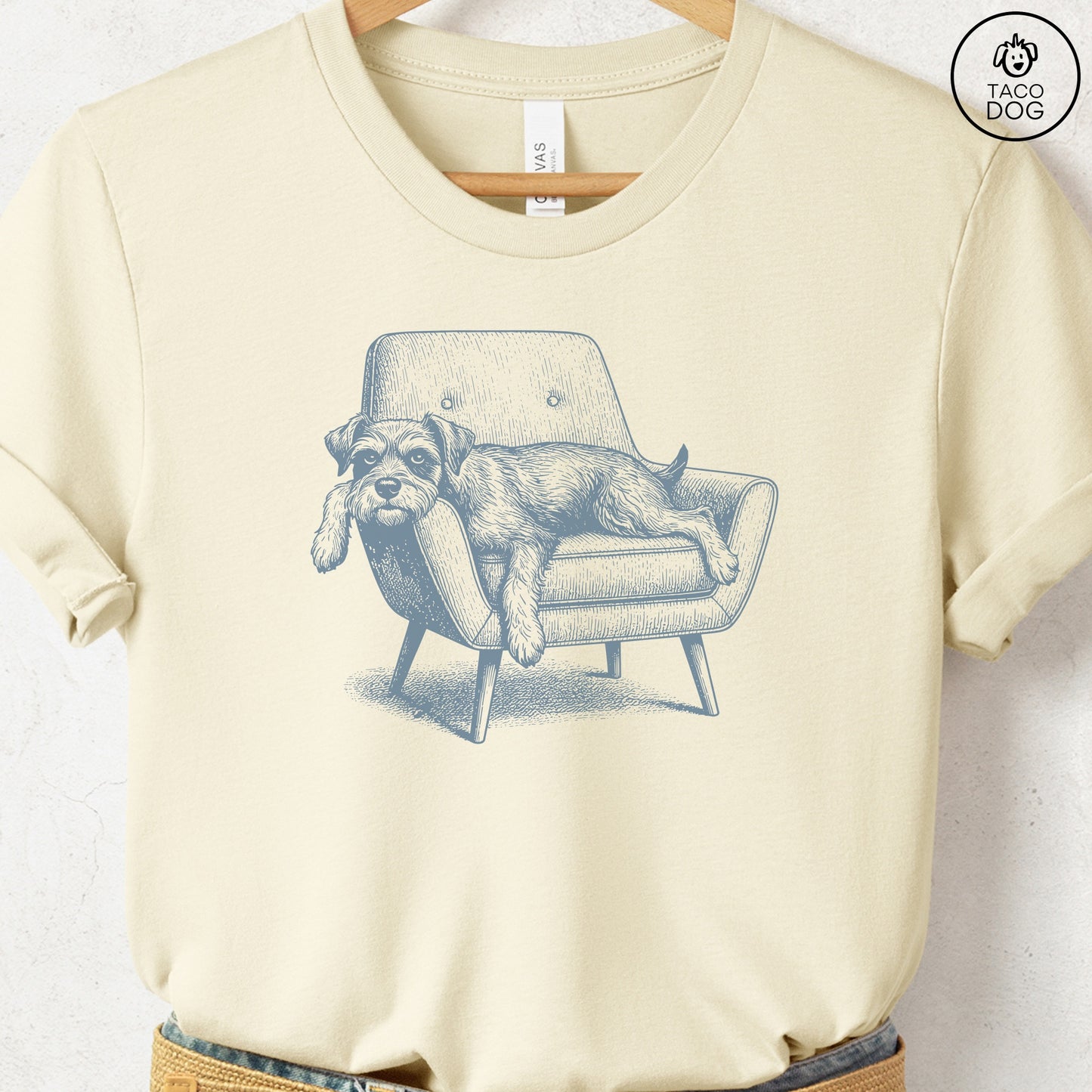 Schnauzer Occupied T-Shirt Taco-Dog