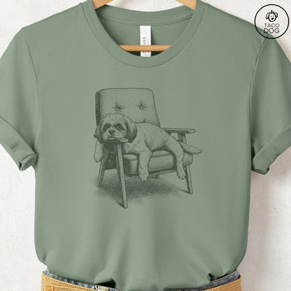 Shih Tzu Occupied T-Shirt Sage S Taco-Dog