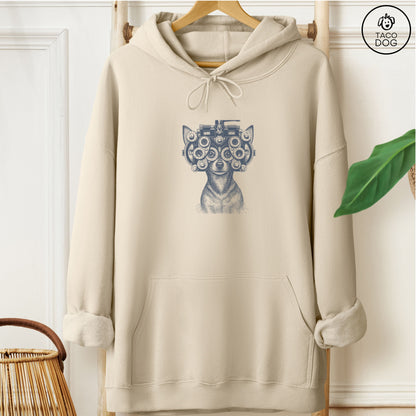 Chihuahua Optometrist Hoodie Sand Taco-Dog