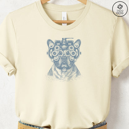 French Bulldog Frenchie Optometrist T-Shirt Natural Taco-Dog