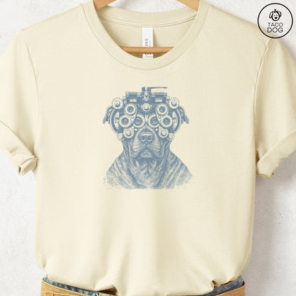 Pitbull Optometrist T-Shirt Natural Taco-Dog