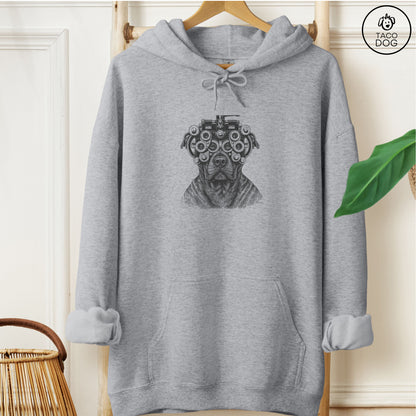 Pitbull Optometrist Hoodie Graphite Heather Taco-Dog