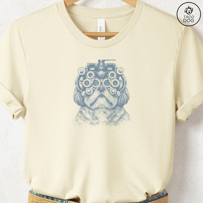 Shih Tzu Optometrist T-Shirt Natural Taco-Dog