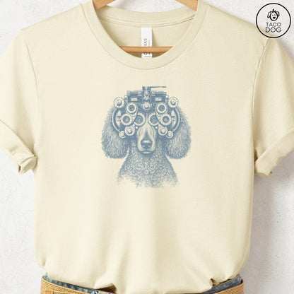 Poodle Optometrist T-Shirt Natural Taco-Dog