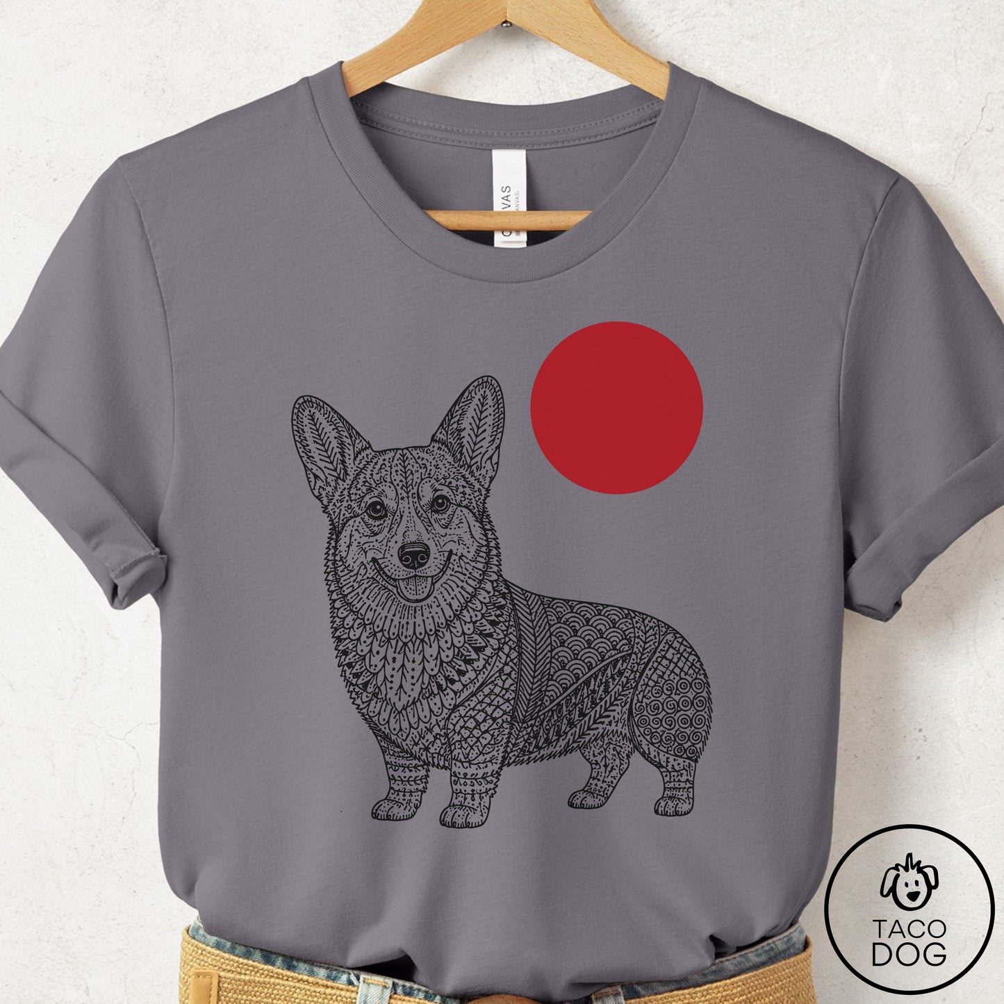 Corgi Ornamental T-Shirt Storm Taco-Dog