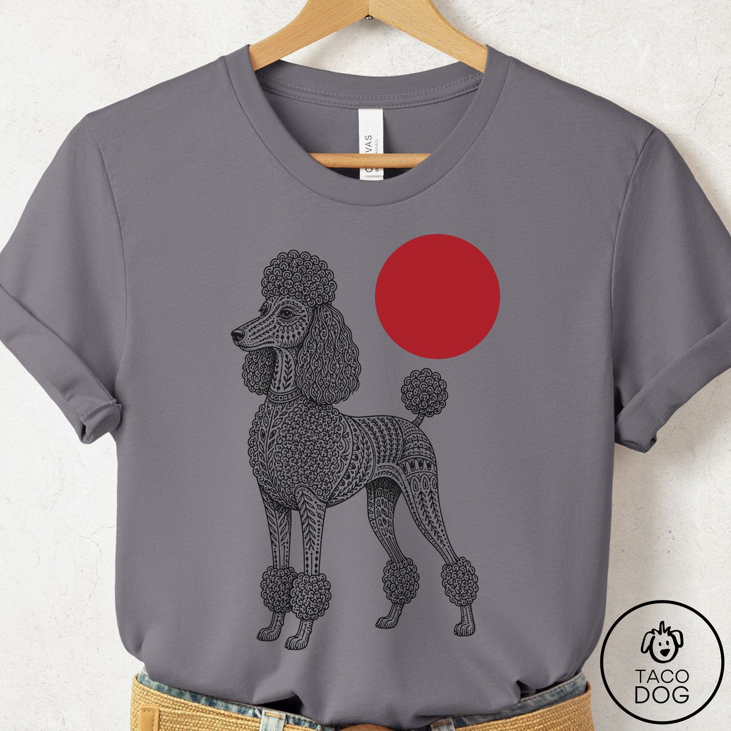 Poodle Ornamental T-Shirt Storm Taco-Dog