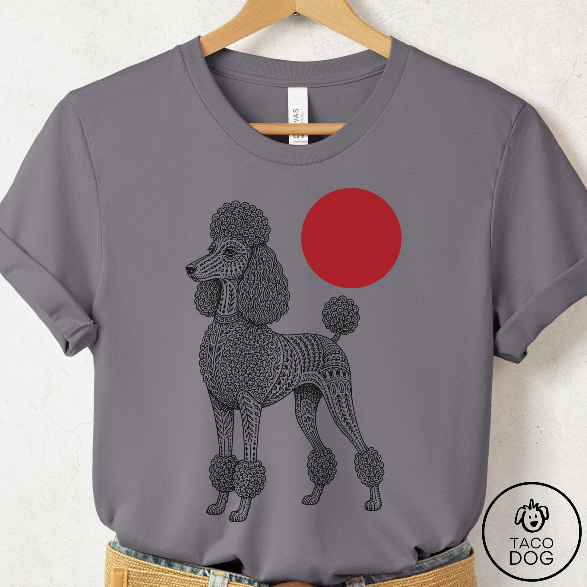 Poodle Ornamental T-Shirt Storm Taco-Dog