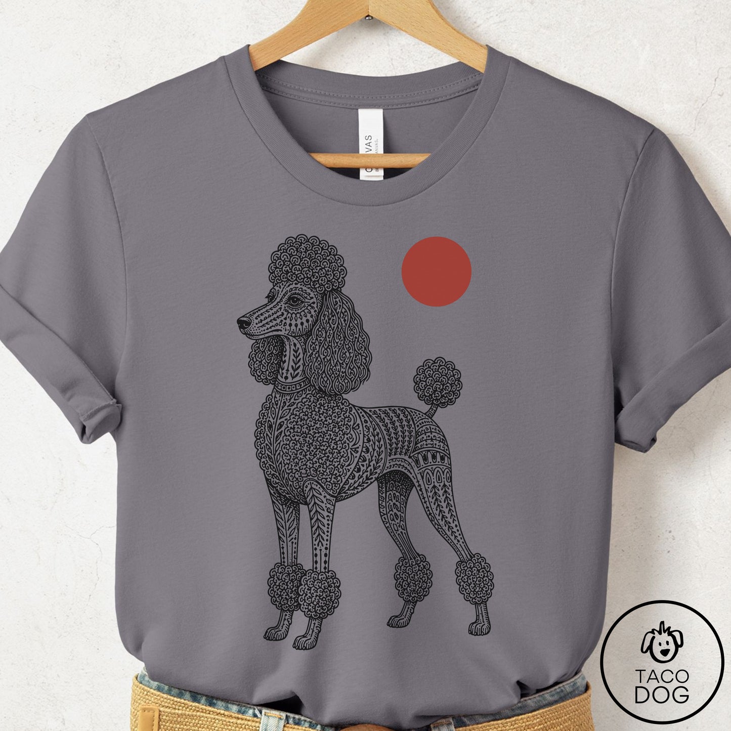 Poodle Ornamental T-Shirt Storm Taco-Dog